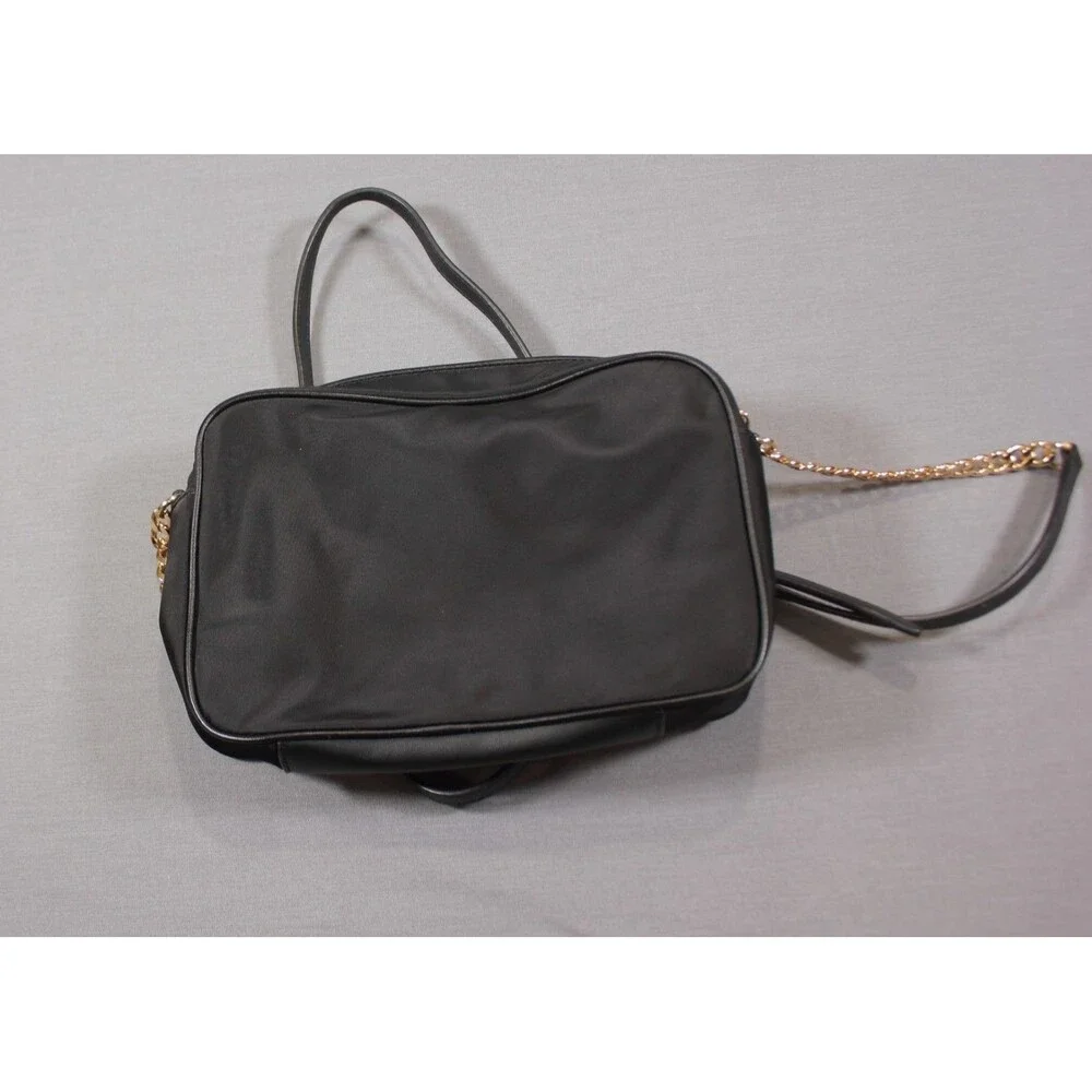 Michael Kors Black Crossbody Bag Gold Hardware Zip Adjustable Strap